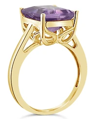 Macy's Amethyst (3-1/7 ct. t.w.) Ring 14K Yellow Gold