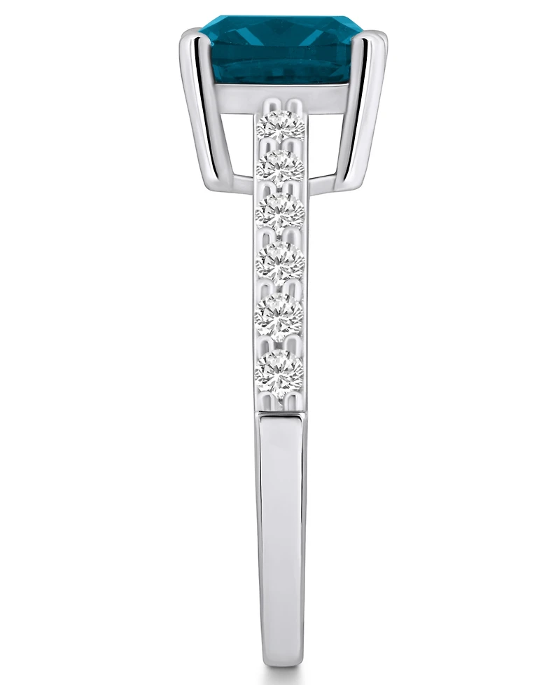 Macy's London Blue Topaz (2-3/4 Ct. T.w.) and Diamond (1/3 Ring 14K Gold