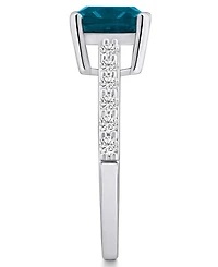 Macy's London Blue Topaz (2-3/4 Ct. T.w.) and Diamond (1/3 Ring 14K Gold