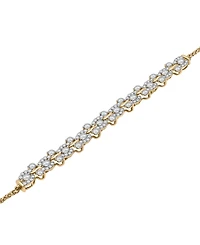 Wrapped in Love Diamond Swirl Cluster Bolo Bracelet (1 ct. t.w.) in 14k Gold, Created for Macy's