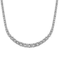 Wrapped In Love Diamond Graduated 17 22 Necklace Collection 1 Ct. T.W. In Sterling Silver Macys Exclusive