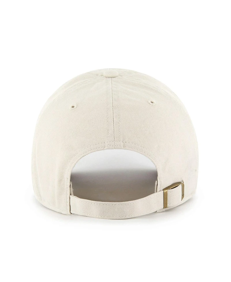 Men's '47 Cream, Red Kansas City Chiefs Sidestep Clean Up Adjustable Hat