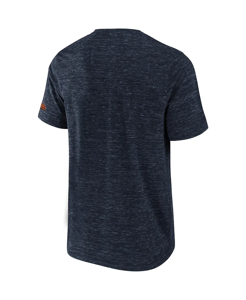 Men's Nfl x Darius Rucker Collection by Fanatics Navy Chicago Bears Slub Henley T-shirt