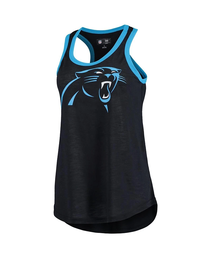 Women's G-iii 4Her by Carl Banks Black Carolina Panthers Tater Tank Top