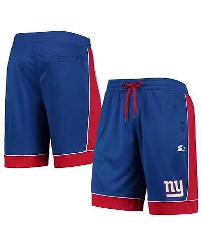 Men's Starter Royal, Red New York Giants Fan Favorite Fashion Shorts