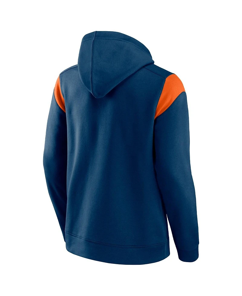 Men's Fanatics Navy Chicago Bears Call The Shot Pullover Hoodie