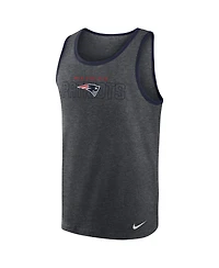 Men's Nike Heathered Charcoal New England Patriots Tri-Blend Tank Top