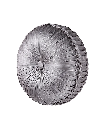 J Queen New York Luxembourg Tufted Decorative Pillow, 15" Round