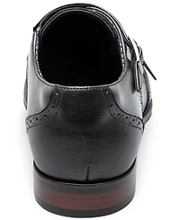 Stacy Adams Men's Karson Wingtip Double-Monk Strap Dress Shoe