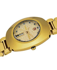Rado Men's Swiss Original DiaStar Gold-Tone Stainless Steel Bracelet Watch 35mm