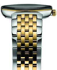 Rado Women's Swiss Florence Classic Diamond Accent Two Tone Stainless Steel Bracelet Watch 30mm