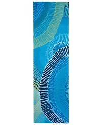 Liora Manne' Visions Iv Cirque 2'3" x 8' Runner Outdoor Area Rug