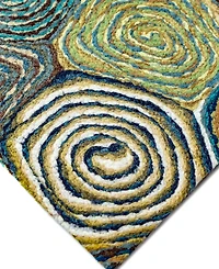 Liora Manne' Visions Iii Giant Swirls 2'3" x 8' Runner Outdoor Area Rug