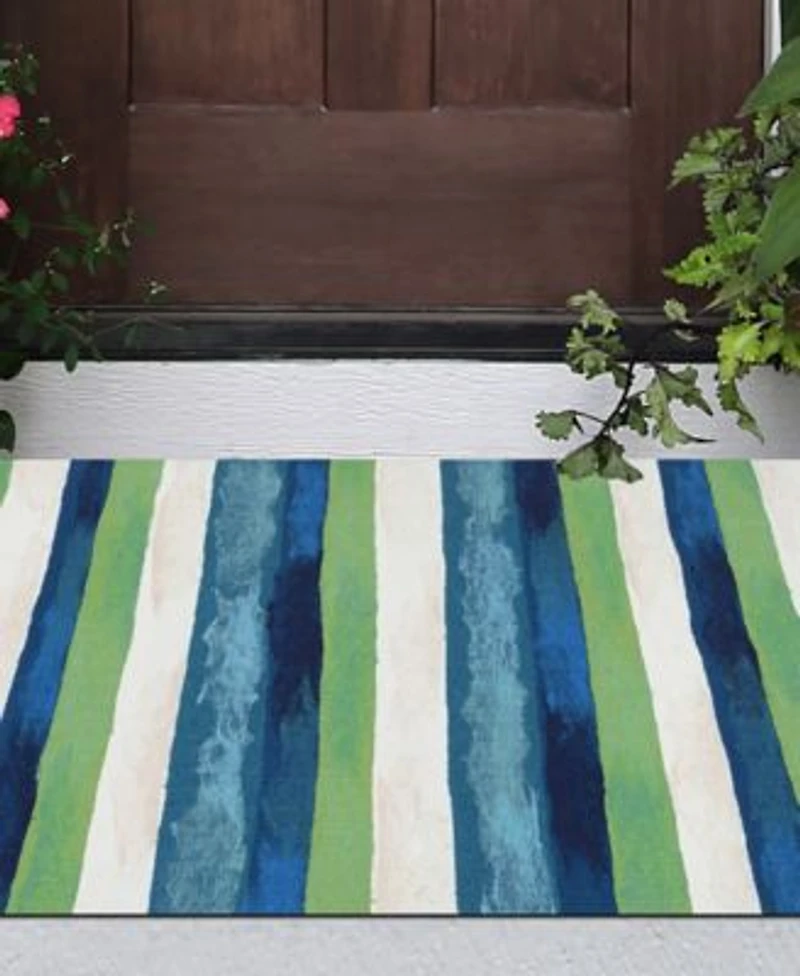 Liora Manne Visions Ii Painted Stripes Area Rug