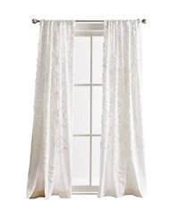 Peri Home Gates Tufted Chenille Pole Top 2-Piece Curtain Panel Set