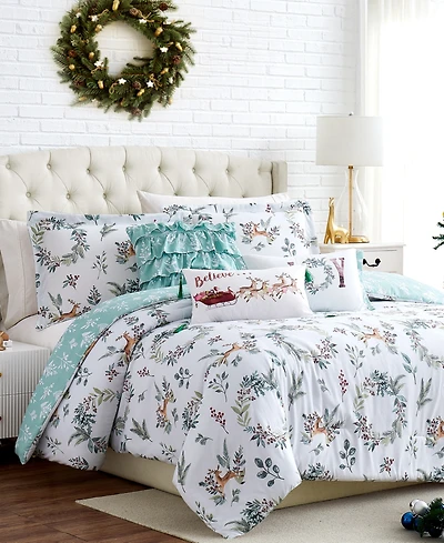 Southshore Fine Linens Happy Holidays Reversible 6-Pc. Comforter Set