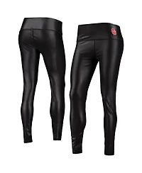 Women's ZooZatz Black Oklahoma Sooners Shine Liquid Leggings