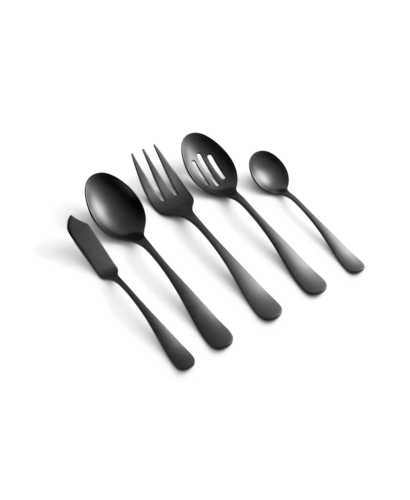 Cambridge Silversmiths Rhiannon Black Satin -Piece Flatware Set