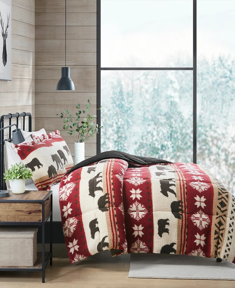 Woolrich Tunbridge Sherpa 3-Pc. Comforter Set, Full/Queen