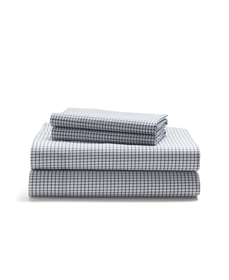 Lauren Ralph Lauren Sloane Checked Antimicrobial 4-Pc. Sheet Set, Queen