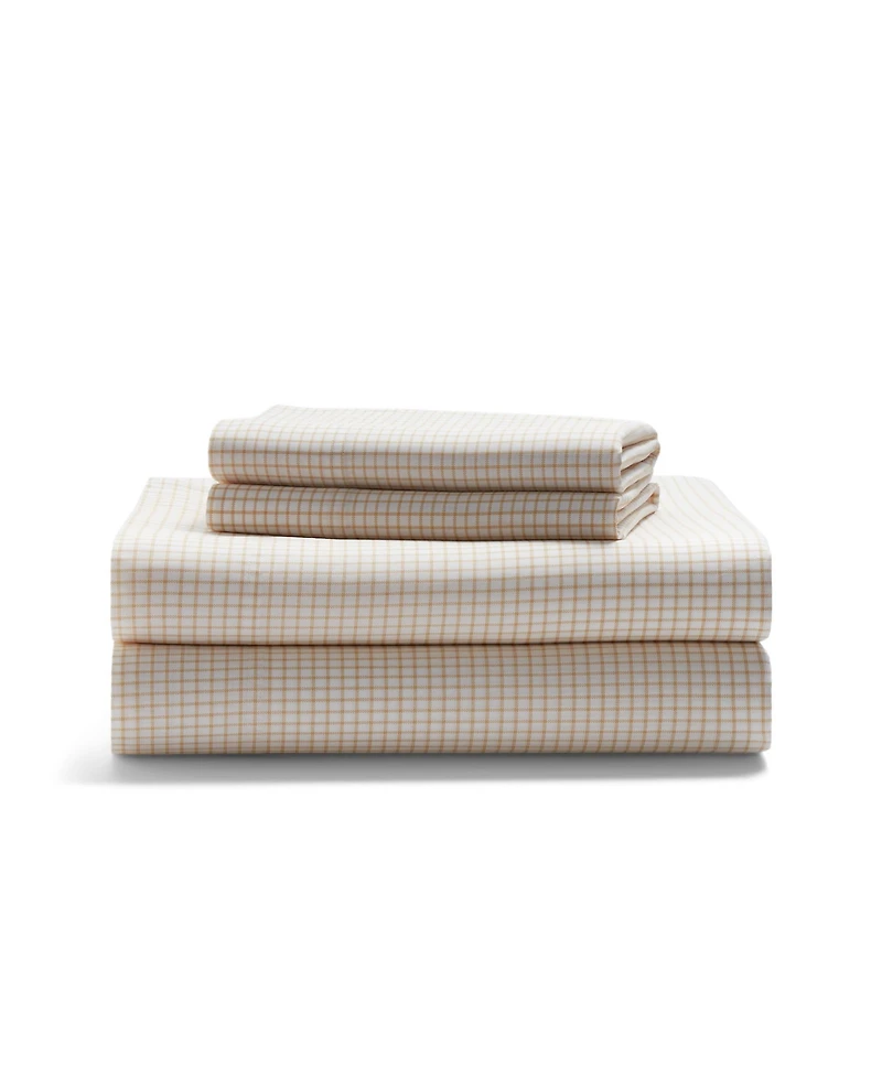 Lauren Ralph Lauren Sloane Checked Antimicrobial 4-Pc. Sheet Set, King