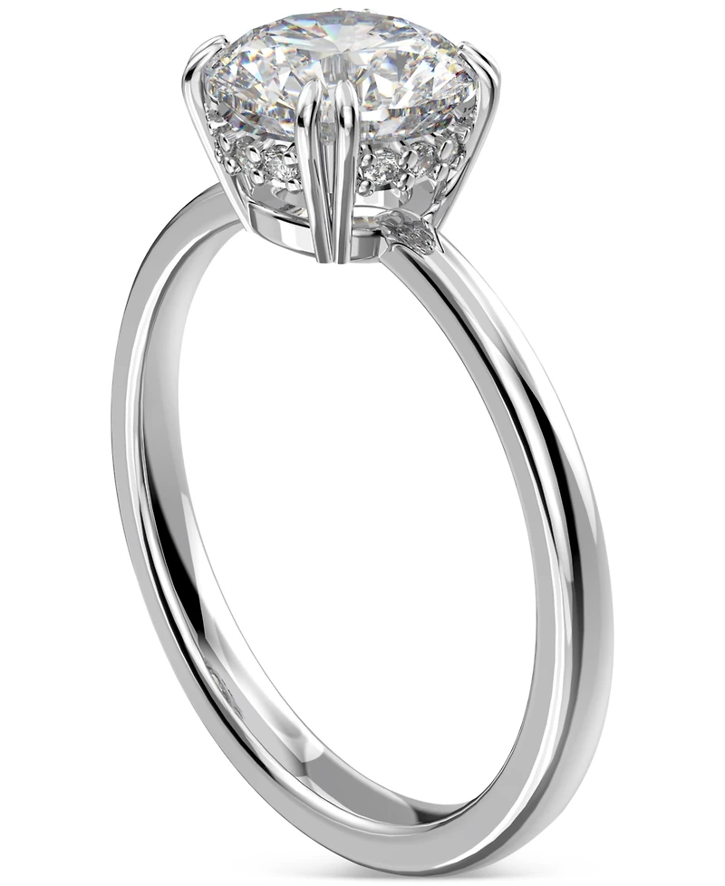 Swarovski Silver-Tone Constella Crystal Cocktail Ring