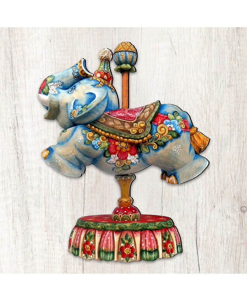 Designocracy Carousel Elephant Decor