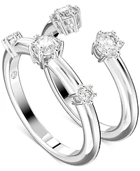 Swarovski 2-Pc. Set Constella Crystal Ring