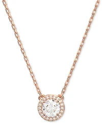 Swarovski Rose Gold-Tone Constella Crystal Pendant Necklace, 14-7/8" + 3" extender