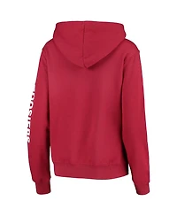 Women's Colosseum Crimson Indiana Hoosiers Loud and Proud Pullover Hoodie