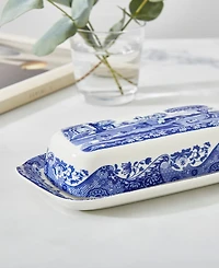 Spode Blue Italian Butter Dish