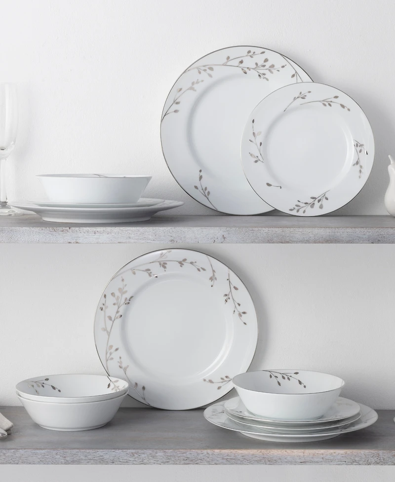 Noritake Birchwood 12-Piece Dinnerware Set, Service for 4