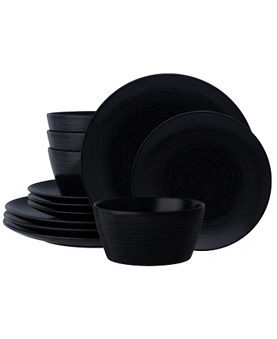 Colorscapes Swirl Coupe 12 Piece Dinnerware Set