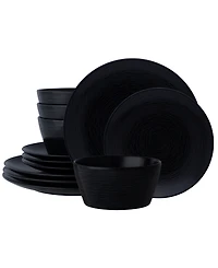 Colorscapes Swirl Coupe 12 Piece Dinnerware Set