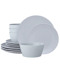 Colorscapes Swirl Coupe 12 Piece Dinnerware Set