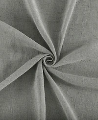 Burlap Weave Linen Blend Tab Top Curtain