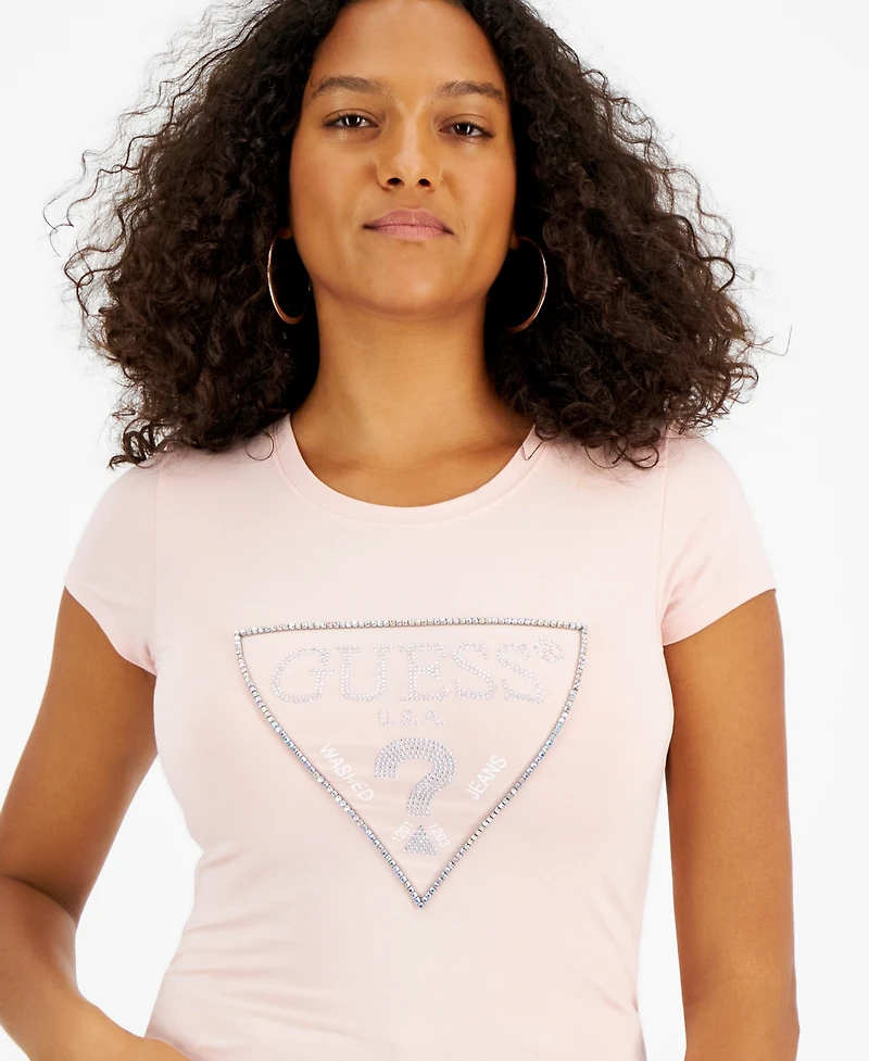 Guess Women's Embellished Logo T-Shirt