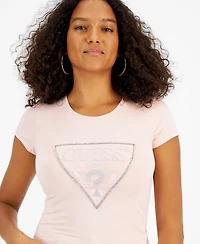 Guess Women's Embellished Logo T-Shirt