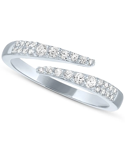 Forever Grown Diamonds Lab-Created Diamond Wrap Ring (1/4 ct. t.w.) Sterling Silver
