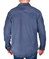 Vintage 1946 Men's Spread-Collar Ribbed Fleece-Lined Shirt-Jacket