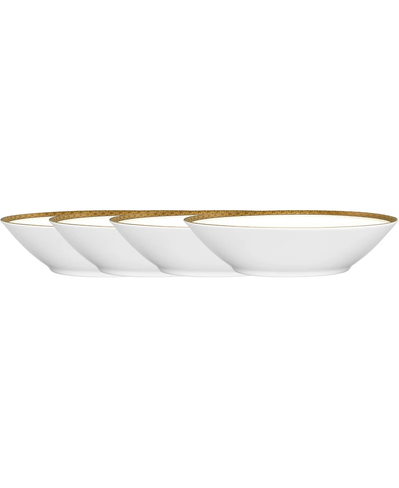 Noritake Charlotta Gold Set of 4 Soup Bowls, Service For 4