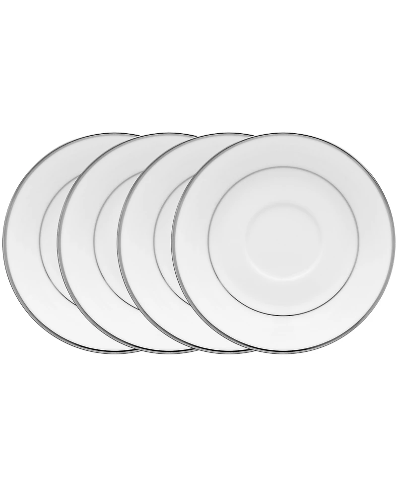 Noritake Spectrum Set of 4 Saucers, Service For 4