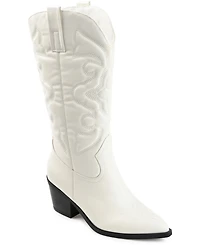 Journee Collection Women's Chantry Mid Shaft Western Boots