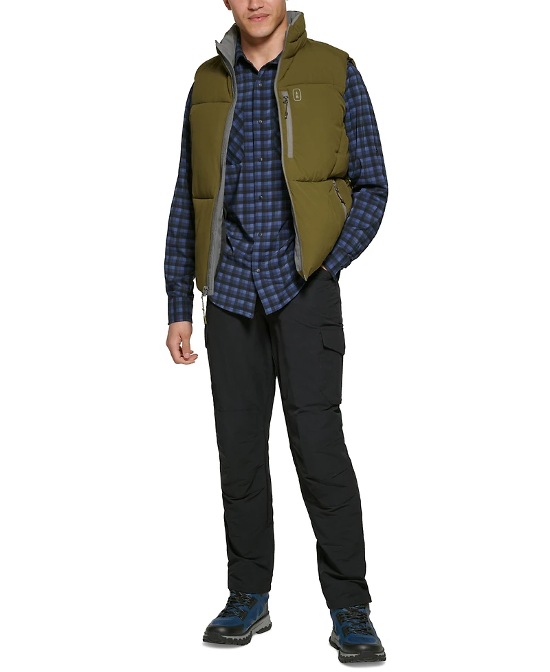 Bass Outdoor Men's Glacier Quilted Full-Zip Hiking Vest