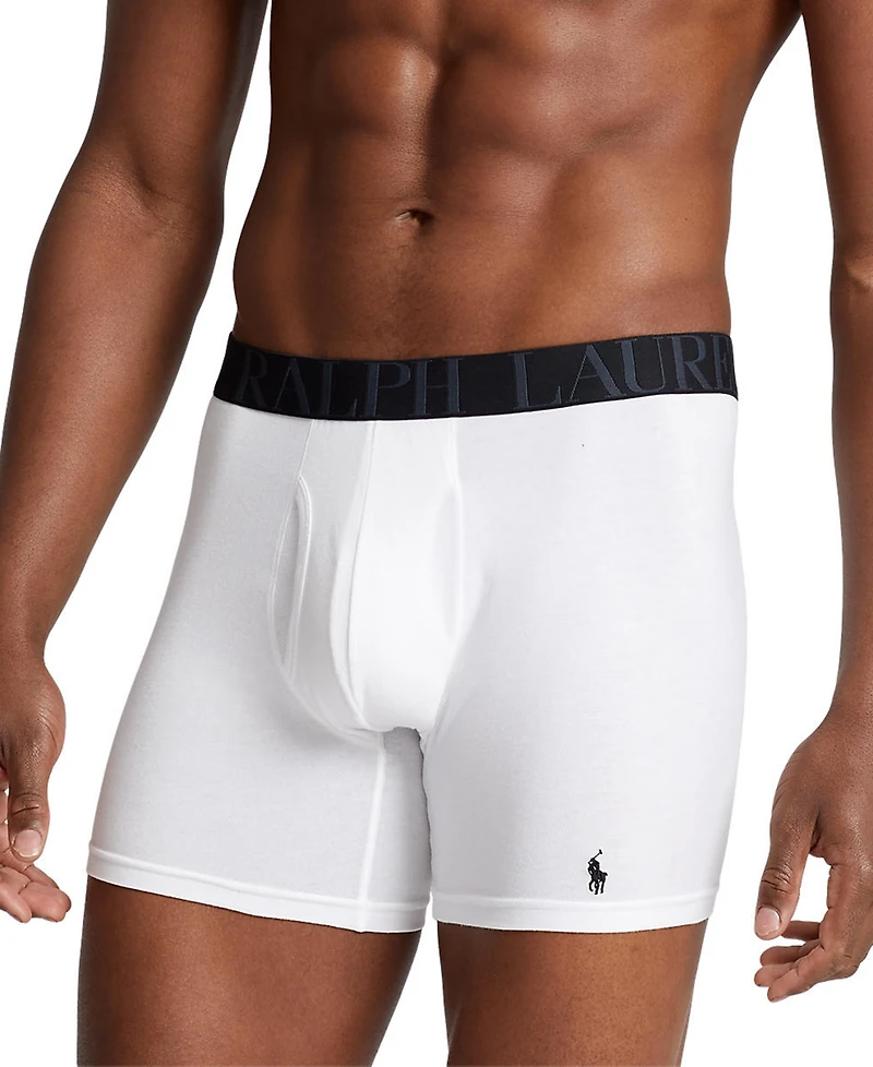 Polo Ralph Lauren Men's 3-Pack Classic Stretch Boxer Briefs