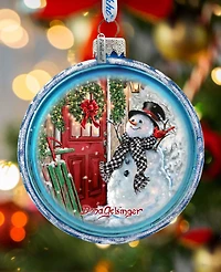 G.DeBrekht Happy Snowman Holiday Ornament