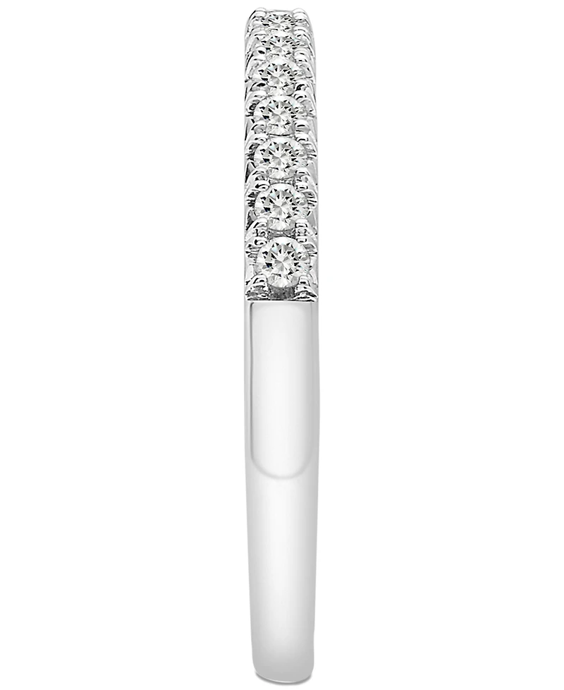 Diamond Half Circle Wedding Band (1/4 ct. t.w.) Platinum