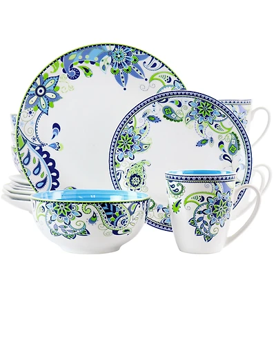 Elama Mandala Concord 16 Pc. Dinnerware Set, Service for 4