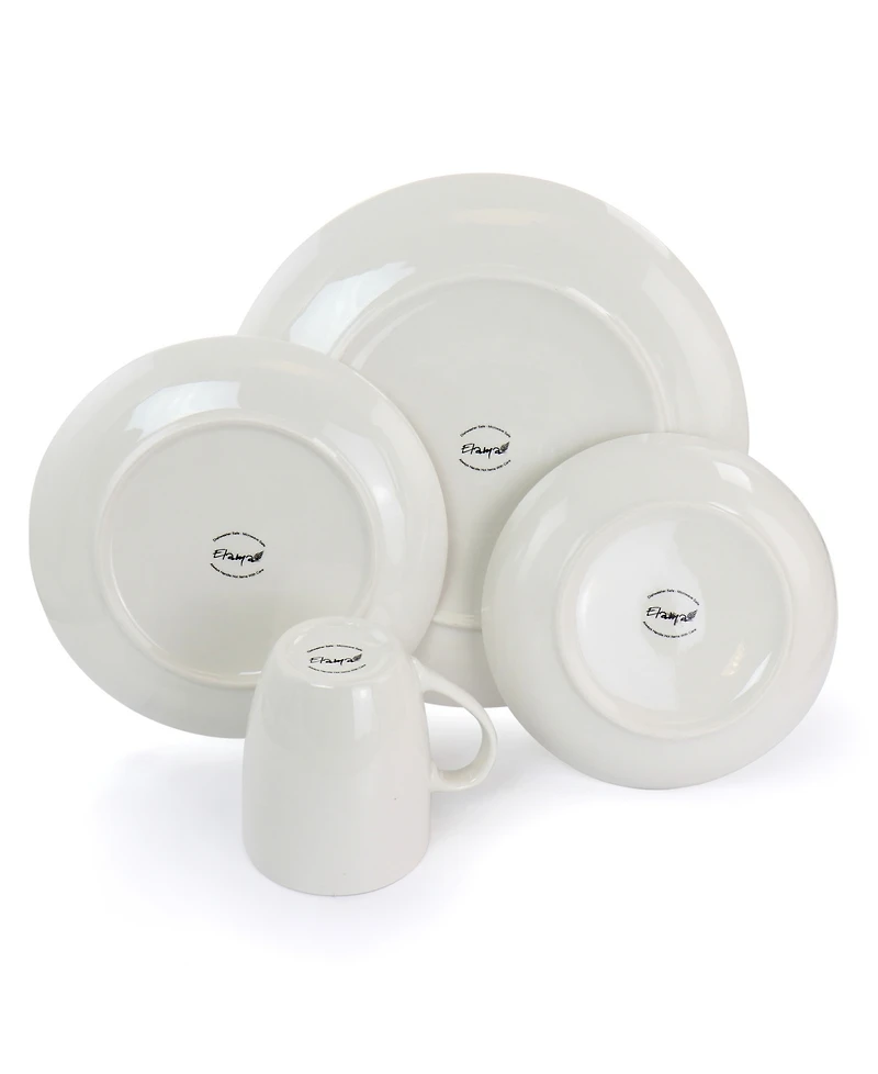 Elama Laura 32 Pc. Dinnerware Set, Service for 6