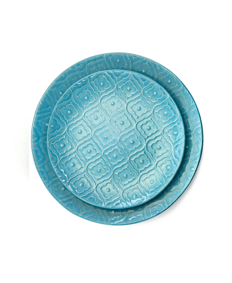 Elama Sapphire 16 Pc. Dinnerware, Service for 4